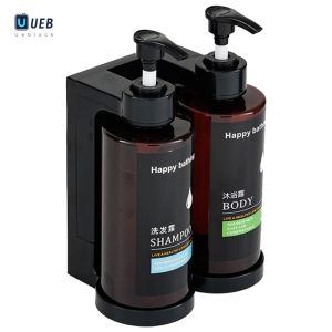 Ueblock✈ Wall Mounted Shampoo and Conditioner Dispenser No Drill Refillable Shower Dispenser Shower Shampoo Dispenser for Bathroom Toilet Hotel Kitchen