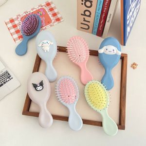 Sanrio หวีแปรง ลายการ์ตูน Hello Kitty Kawaii Kuromi Cinnamoroll น่ารัก แบบพกพา สําหรับเด็กผู้หญิง