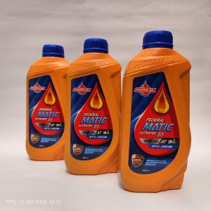 3 PCS Oli Federal Matic UltraTec Botol Orange 10w30 API SJ motor matik 800ml