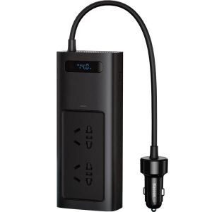 Baseus 150W Car Inverter USB เครื่องแปลงกระแสไฟรถยนต์ ชนิด C 30W DC 12V เป็น AC 220V 110V แหล่งจ่ายไฟอัตโนมัติอะแดปเตอร์ไฟรถยนต์ที่ชาร์จเร็วสำหรับ
