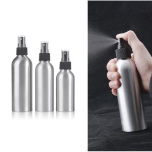 40/50/100/150ML Aluminum Spray Bottle Refillable Perfume Portable Empty Container Travel Cosmetic Sprayer Silver