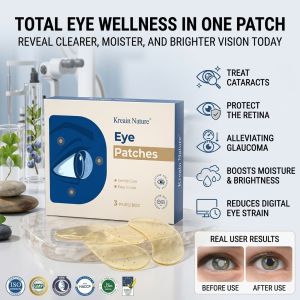 Lutein Eye Patches Brightening Moisturizing Under Eye Care Patches Cooling Gentle Eye Mask Portable Skincare for Daily Home Office Use