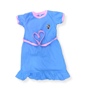 YUYANSI Dress Labubu Anak Perempuan Motif Labubu Katun Combed Umur 1-8 Tahun