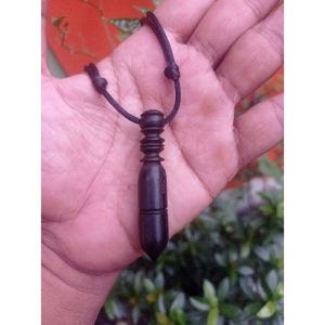 kalung tali sutra cina hitam kayu betua galih kelor hitam