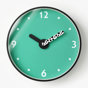 Minimalist Nordic Series Wall Clock Silent Creative Cute Round Clock Simple Modern Home Office Living room Mute Decoration 30x30cm