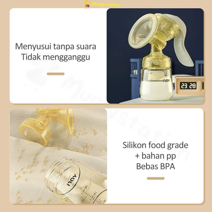 Mumystation%20Pompa%20Asi%20Manual%20180ml%20Breast%20Pump%20Pumping%20Asi%20Portabel%20Botol%20Bayi%20BPA%20Free%20-%20Image%207