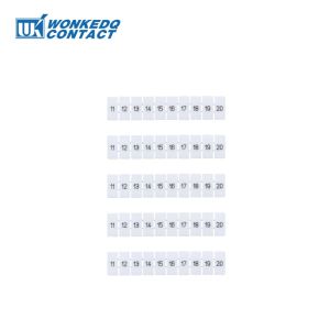 WH Marker Strips ZB5 10Pcs DIN Rail Terminal Block Marking Labels Tags Blank/Numbering ZB 5 For PT2.5/ST2.5/UK3N/UKK3/UKKB3/MBKKB2.5