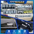 Emblem timbul roof box mobil / stiker roof box / emblem thule / emblem yakima / emblem whale carrier. 