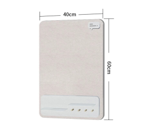 กระดานผ้าสักหลาด DIY หนา ติดเองได้ไม่ต้องเจาะผนัง ออกแบบมาพร้อมตะขอและชั้นวางในชิ้นเดียว สำหรับทำบอร์ดภาพและบอร์ดข้อความที่บ้านและที่