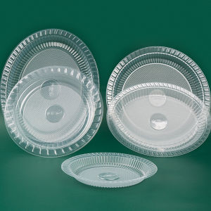 10/20/50pcs Disposable Plate Plastic Dinner Plate High Temperature Thickened Plate Vegetable Dish