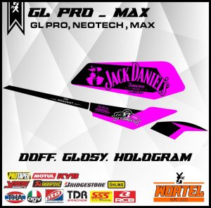 Striping Hologram GL PRO MAX-Stiker Lis Decal Motor GL Pro/Max Guinness & JD