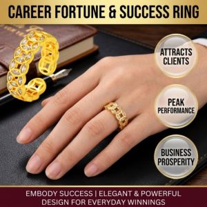 Lucky Copper Coin Open Ring With Rhinestones Brings Good Luck and Wealth Ring Good Luck And Wealth Ring 带钻招财铜钱开口戒指