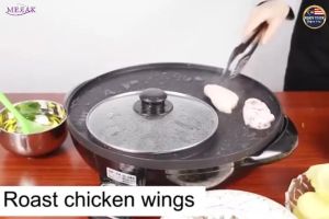 All In 1 BBQ Grill Hot Pot Steamboat Multifunction Roast Fry Pan Teppanyaki Kuali Periuk YY07 bbq grill pan