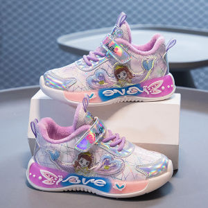 Rubber shoes for kids girl cartoon Velcro  kids shoes for girls  up sneakers for girl Childrens Shoes