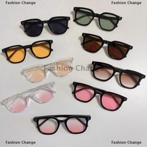 [COD] Fashion Change Fashion Sunglasses For Women Black Frame Powder Blusher Glasses Makeup Free Self Beautification Square Large Frame
