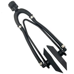 5/8In Standard Garden Hose Connection Engine Flushing Double Water Feed Motor Flusher Round/Rectangular Muffs