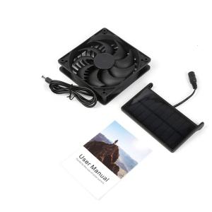 พัดลมระบายความร้อนพลังงานแสงอาทิตย์3W สำหรับบ้านสุนัขไก่