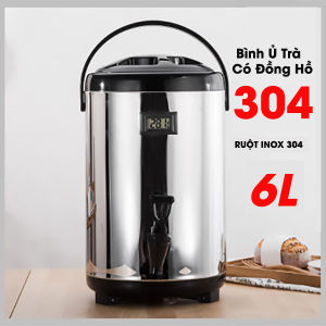 Bình Ủ Trà Winner - Inox 304 - Dung tích 6L - 8L - 10L - 12L . Hàng Cao Cấp . Inox Sáng Bóng