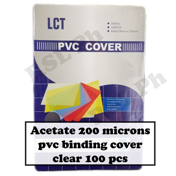 Acetate Clear Pvc Binding Cover 200 Microns 0 2 Mm Lct 100 Sheets Lazada Ph