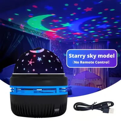 Guugei bầu trời đầy sao đèn máy chiếu xoay xoáy Đèn LED chiếu điểm đầy màu sắc ánh sáng môi trường lãng mạn Đèn ngủ trang trí