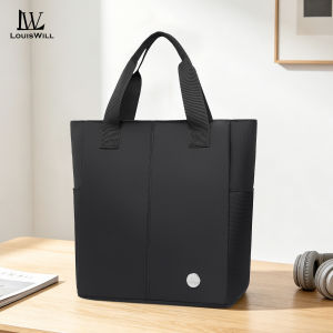 LouisWill Business Bag Fashion Hand Bag Waterproof Messenger Bag Large Capacity Handbag Bag Lightweight Casual Bag Leisure Street Bag Suitable For 14-inches Laptops