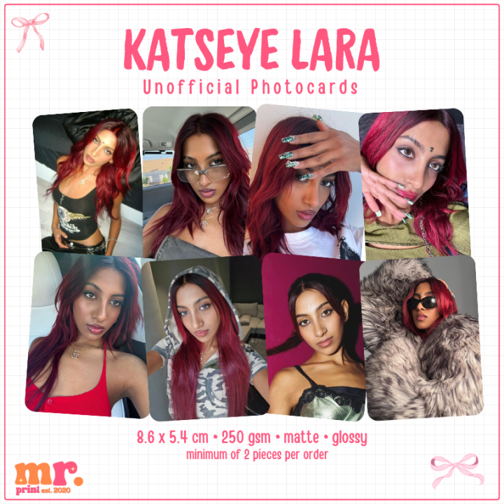 KATSEYE LARA PHOTOCARD LARA RAJ IDOL MATTE AND GLOSSY FINISH