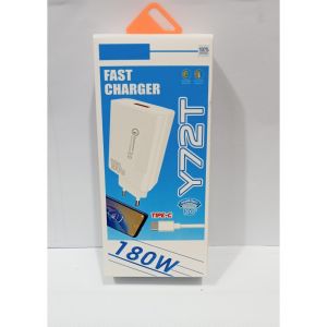 Charger For Android 180W For VVO Y72T Quick Charge3.0 Adapter Charger + Kabel Support Fast Charging