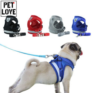 Pet Dog Harness with leash Pet Reflective Vest Leash Adjustable leash Puppy For Dog cat