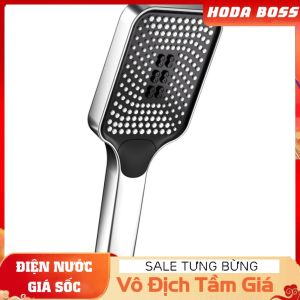 Bộ vòi sen tăng áp nhựa ABS mạ NIKEN Bát sen vuông nhiều chế độ xả nước HODABOSS