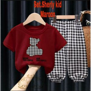Stelan Anak Peremupan Terbaru/Set Sherly Kid/2Ukuran 3-5Thn&6-8Thn/One Set Kids Kekinian