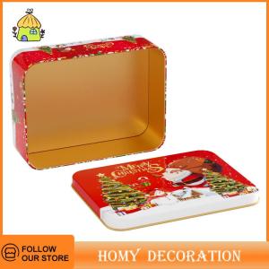 🎄【Special price】🎄Shao กล่องดีบุกใสสำหรับใส่คุกกี้ลูกอมกล่องใส่ช็อคโกแลตพร้อมฝาปิดสวยงามกล่องบรรจุภัณฑ์ของขวัญคริสต์มาส