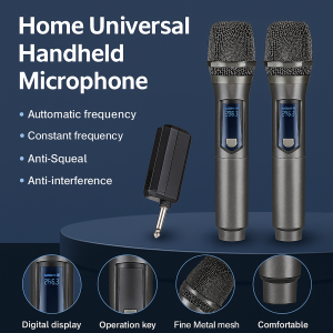 KTV Outdoor Universal Sound Card Handheld Mic Outdoor Singing Professional Church Show Meeting Outdoor Conference Handheld Microphone