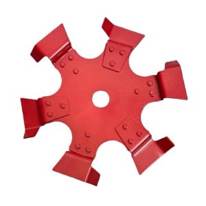 CHUAN Thép Mangan Bánh xe đào rãnh 3 trong 1 Ngôi sao sáu cánh. Bàn chải làm sạch bánh xe  Răng nghiêng Đầu máy cắt cỏ Cắt cỏ