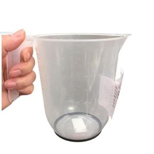 664 - Cangkir Ukur Plastik Tebal Ukuran 1 Liter Transparan - Measuring Jug Transparent