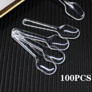 50PCS Clear Plastic Dessert Tumbler Cups 50 ml Cube Mousse Cups for Desserts Puddings Mousse