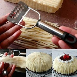 Parutan Keju Gondrong Stainless Grater Parut Wortel Buah