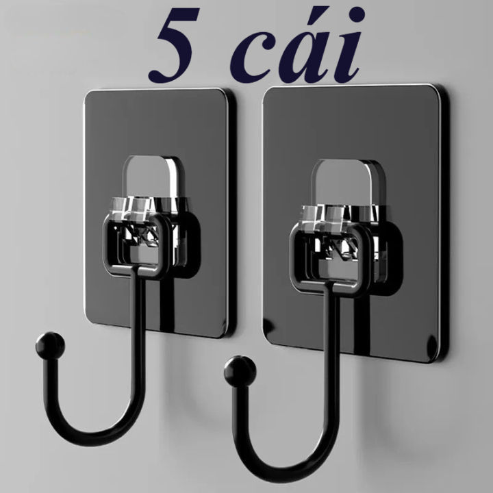 5 cái Móc dán tường inox 304 loại 1 3 lớp chân chịu lực đến 20kg kèm ...