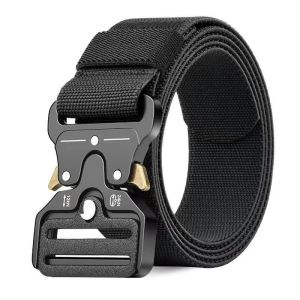 Tactical Belt Mens Adjustable Tactical Belt Heavy Plastic Buckle Quick Unlock Outdoor Sports Belt Good Quality