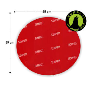 SEMPATI Karpet Sangkar Murai No Nomor 1 2 3 Alas Dasar Lantai Tebok Bawah Kandang Burung Murai Bulat Merah Tebal KPMSM