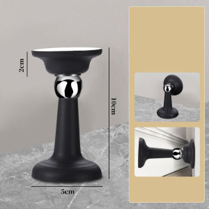 Magnetic Door Stopper Stainless Steel Penahan Pintu Floor Mount Door Stopper Punch-free 强磁门吸