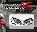 Winker Decal Sticker For Honda Winner X Black and White Eagle Eyes. 