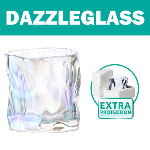 AKIRO MALAYSIA Twisted Glass Cup Cocktail Transparent Glassware Tea Coffee Cup Heat Resistant Beverage Drinkware Cawan Kaca 扭扭杯