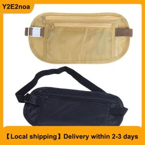 【Local shipping】 1PC Universal Sports Waist Bag Money Belt For Travel Women And Men Slim Hidden Travel Wallet Mobile Phone Anti-theft Bag