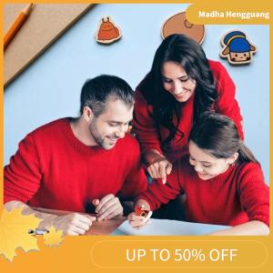 Madha 8 Sheets Children Party Decoration Toy Christmas Puzzle Stickers Create Your Own Santa Claus DIY Make-a-Face Jigsaw Games