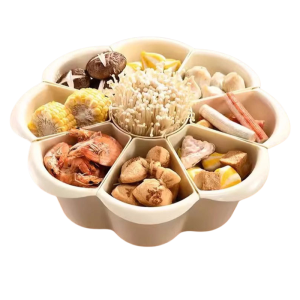 Drain basket Kitchen vegetable washing basket Hot pot rotating side dish tray Living room dried fruit tray