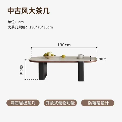 【SG⚡】Sintered Stone Slab Coffee Table Side Tables Home Set Living Room Coffee Table HDB Apartment Simple Modern