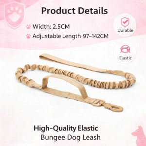 Breathable Nylon Dog Collar For Large Medium Dogs With Strong Control Handle And Leash