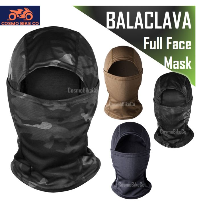 SG Seller FAST Delivery - BALACLAVA Full Face Scarf Mask Anti Dust UV Wind Sun  Protection Head Cover Neck Gaiter Helmet Liner Inner Cap Bandana Buff -  Outdoor Sports Motorcycle Bicycle Cycling