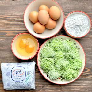 บะหมี่หยกไล้กี่เส้นเล็ก(ห่อเล็ก 500 กรัม) มี10ก้อน/ห่อ ปลอดภัยไม่มีสารกันบูด