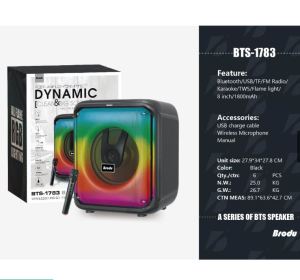 BTS 1783 Brodu IKARAOKE BOX professional system Bluetooth speaker with microphone PARTY BOX Speaker